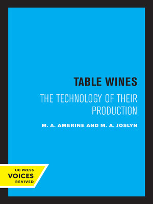 cover image of Table Wines